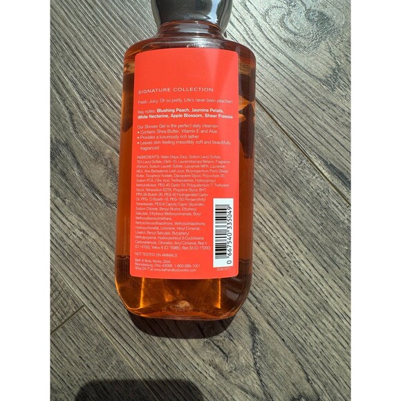 Bath & Body Works - Pretty as a Peach Shower Gel - 10 oz. - New - Picture 2 of 2